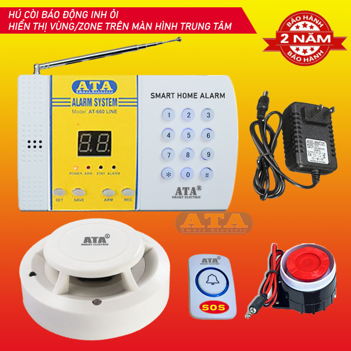 Hệ thống báo cháy không dây ATA FAS-01 thông minh gia đình