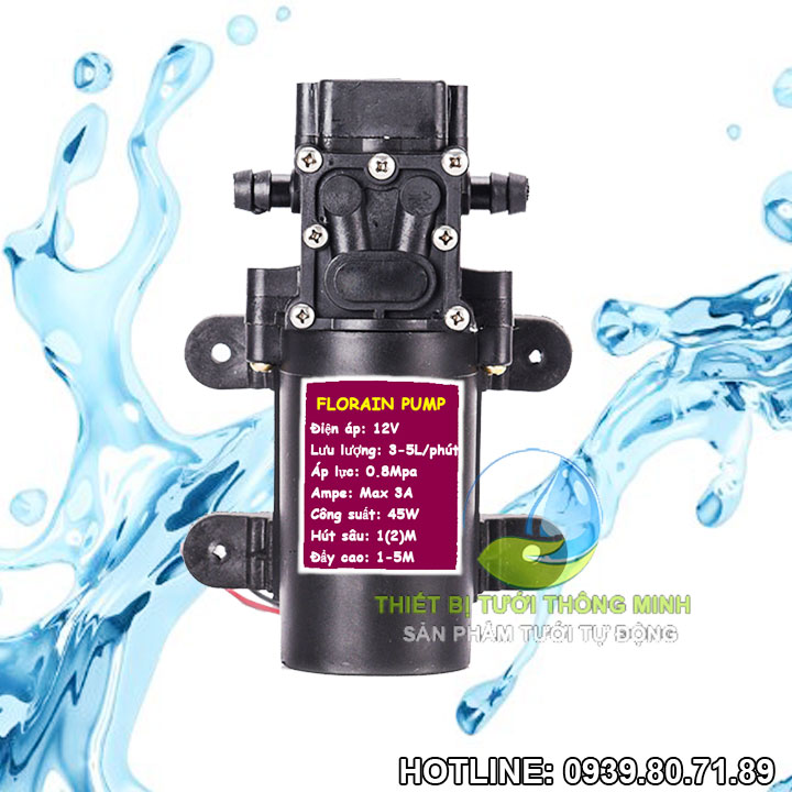 Bộ máy bơm nước áp lực tự động 220V 45W 4L Smartpumps