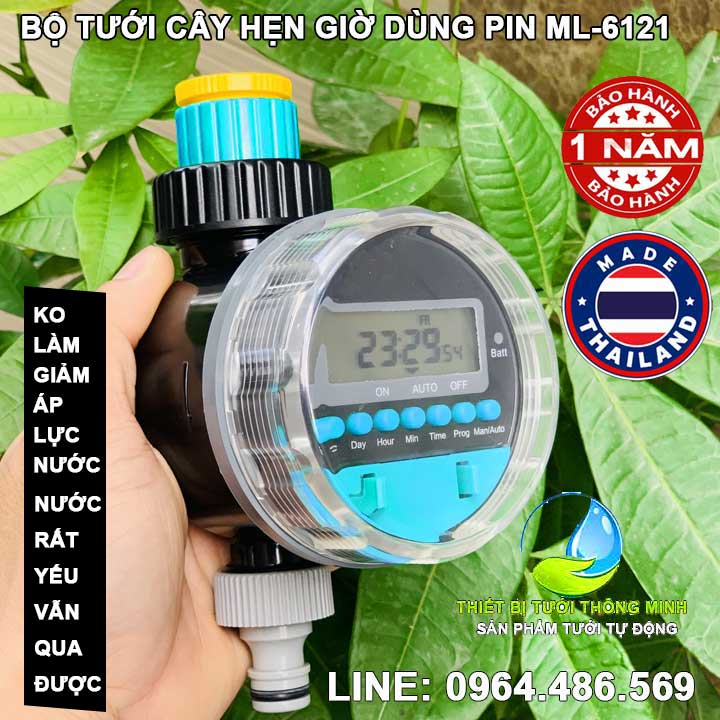 Bộ điều khiển tưới tự động dùng pin ML-6121