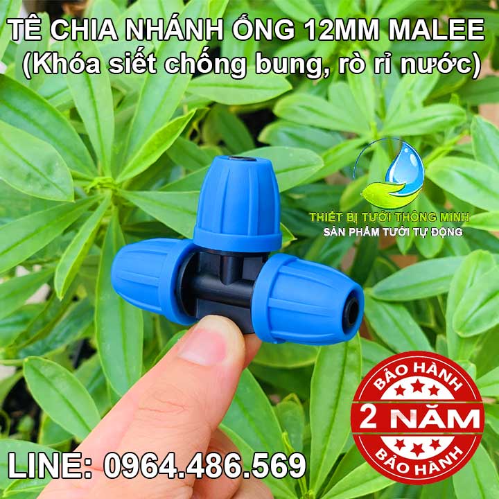 Tê chia 2 ống 12ly Malee