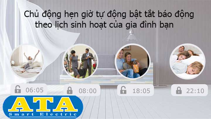 hẹn giờ tự động bật tắt trung tâm chống trộm ATA SAS_01
